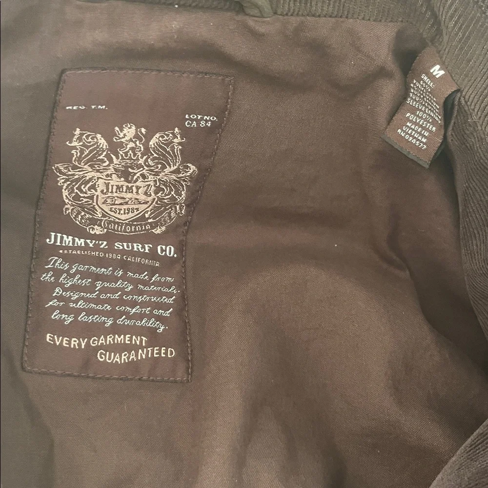 Brown Corduroy Sports Coat Elbow Patches Leather Buttons Size Medium